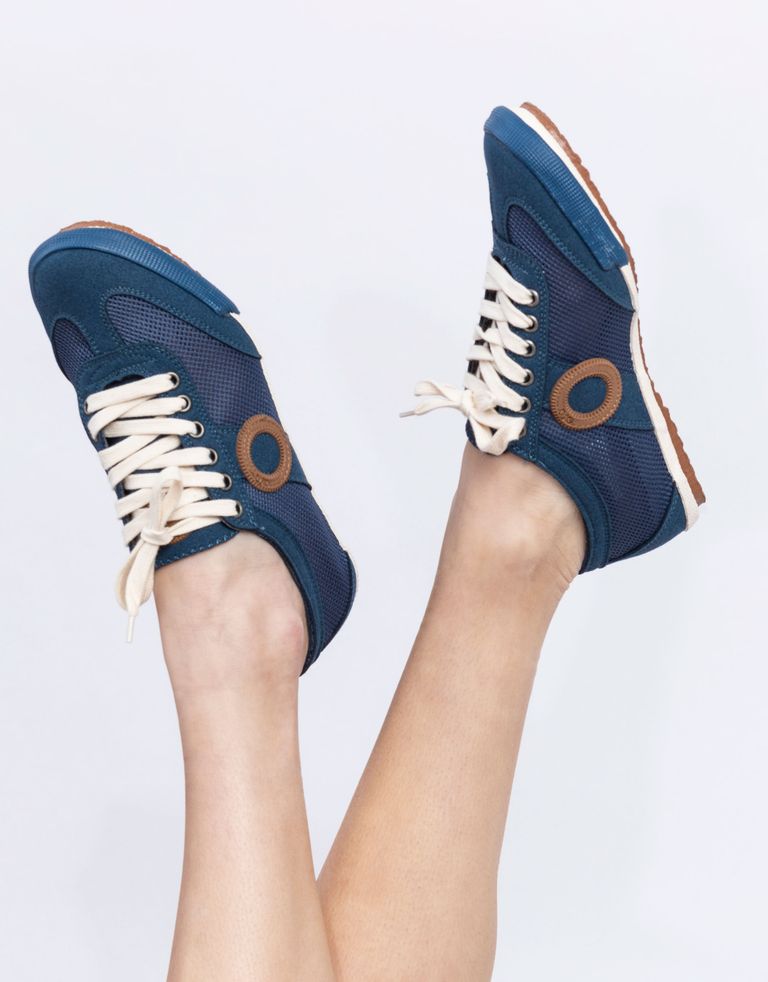 נעלי נשים - Aro - סניקרס JOANETA VEGAN - כחול   חום