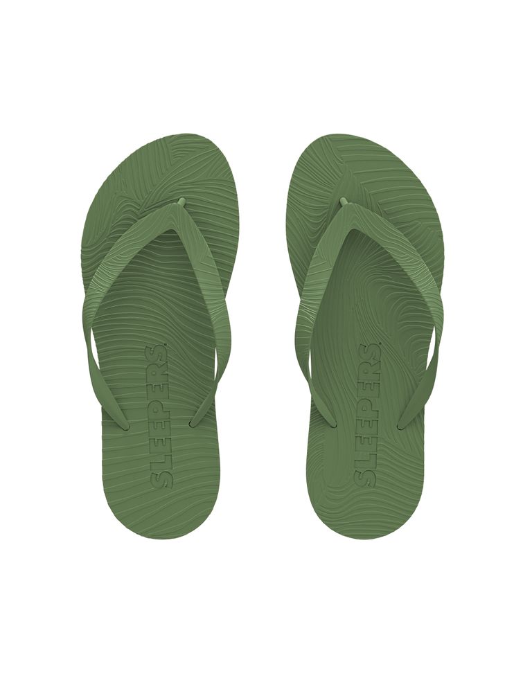 נעלי גברים - Sleepers - כפכפי אצבע TAPERED - ירוק