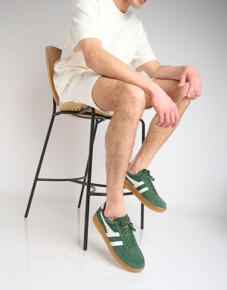 נעלי גברים - Gola - סניקרס GRANDSLAM זמש - ירוק