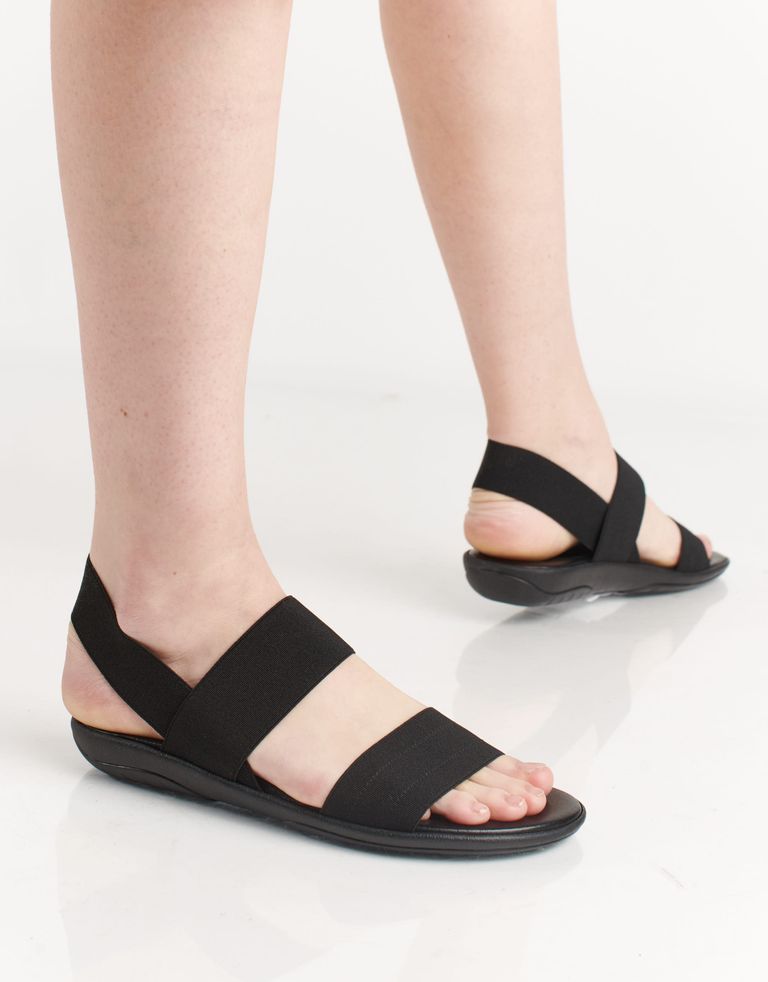 נעלי נשים - NR Rapisardi - סנדלי גומיות CRUS BLACK - שחור